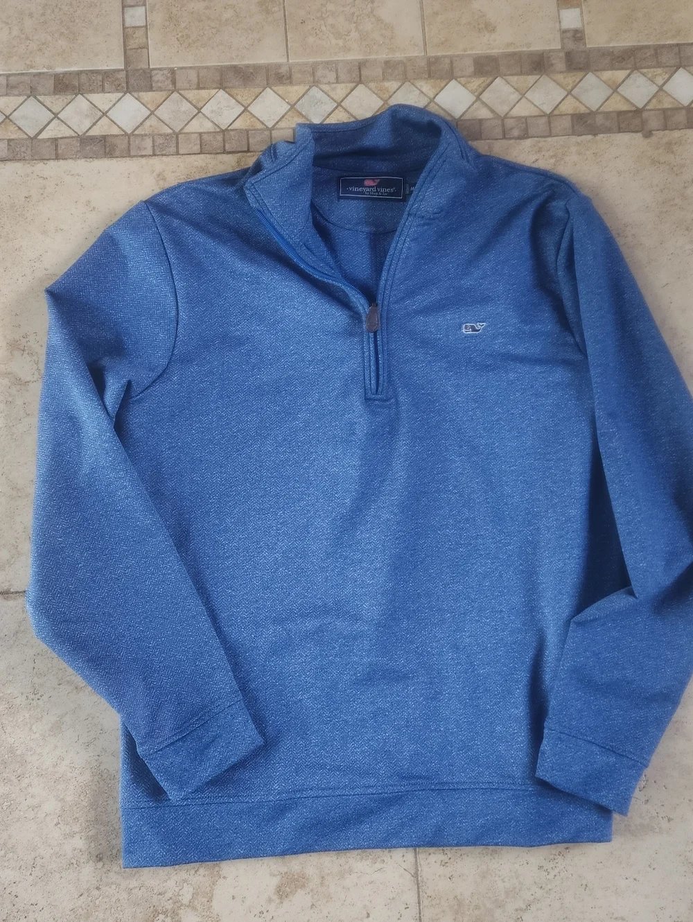 Vineyard Vines Men’s Blue Quarter Zip Pullover